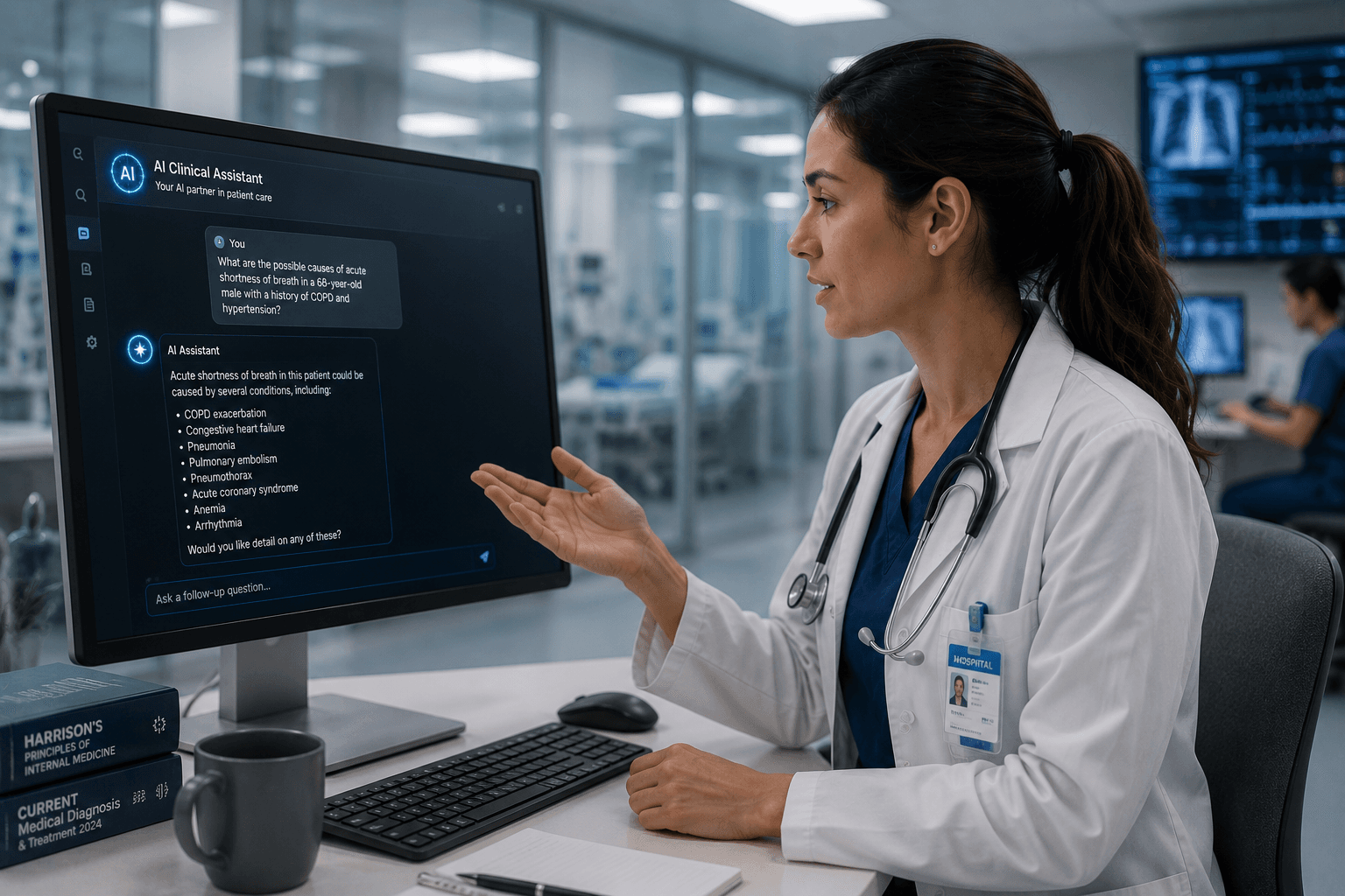 Simulated patient conversation